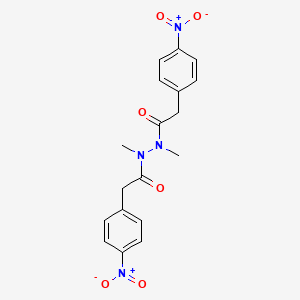 N,N'-dimethyl-2-(4-nitrophenyl)-N'-[(4-nitrophenyl)acetyl]acetohydrazide