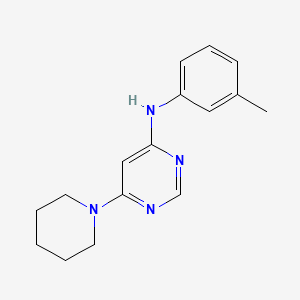 molecular formula C16H20N4 B12483881 N-(3-methylphenyl)-6-(piperidin-1-yl)pyrimidin-4-amine 