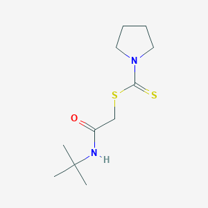 2-(Tert-butylamino)-2-oxoethyl pyrrolidine-1-carbodithioate