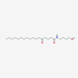 molecular formula C21H41NO3 B12483972 N-(4-hydroxybutyl)-5-oxoheptadecanamide 