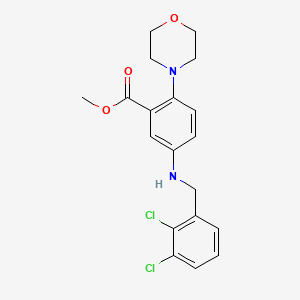 Methyl 5-[(2,3-dichlorobenzyl)amino]-2-(morpholin-4-yl)benzoate