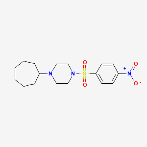 1-Cycloheptyl-4-[(4-nitrophenyl)sulfonyl]piperazine