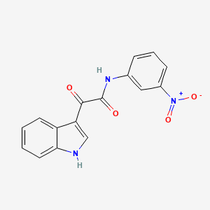 2-(1H-indol-3-yl)-N-(3-nitrophenyl)-2-oxoacetamide