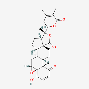 molecular formula C28H34O7 B1248406 withaphysalin M 