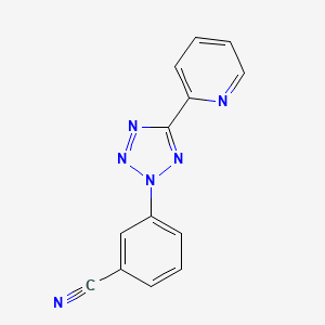 3-(5-Pyridin-2-yl-tetrazol-2-yl)-benzonitrile
