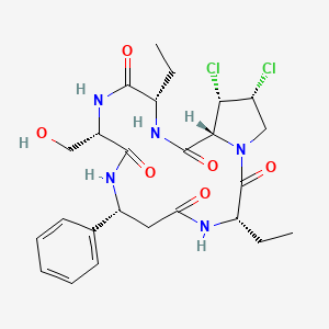molecular formula C25H33Cl2N5O6 B1248410 Actinc 