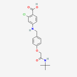 4-({4-[2-(Tert-butylamino)-2-oxoethoxy]benzyl}amino)-2-chlorobenzoic acid