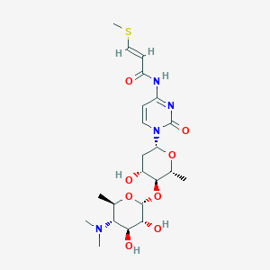 N-[3-(Methylthio)acryloyl]-1-[4-O-[4-(dimethylamino)-4,6-dideoxy-alpha-D-glucopyranosyl]-2,6-dideoxy-beta-D-arabino-hexopyranosyl]cytosine
