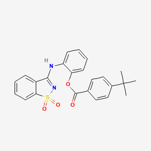 2-[(1,1-Dioxido-1,2-benzothiazol-3-yl)amino]phenyl 4-tert-butylbenzoate