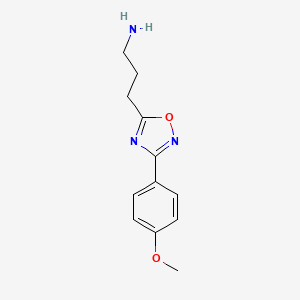 3-[3-(4-Methoxyphenyl)-1,2,4-oxadiazol-5-yl]propan-1-amine