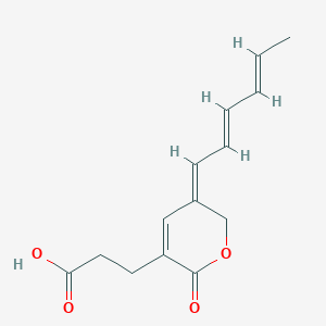 molecular formula C14H16O4 B1248422 Gelastatin B 