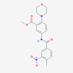 Methyl 5-{[(4-methyl-3-nitrophenyl)carbonyl]amino}-2-(morpholin-4-yl)benzoate