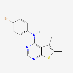 N-(4-bromophenyl)-5,6-dimethylthieno[2,3-d]pyrimidin-4-amine