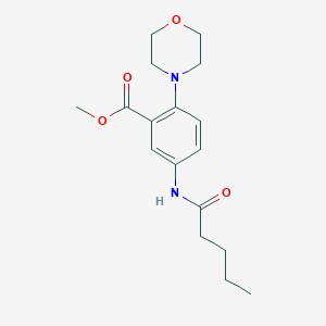 Methyl 2-(morpholin-4-yl)-5-(pentanoylamino)benzoate