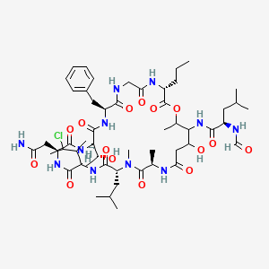 molecular formula C53H84ClN11O15 B1248433 Phoriospongin B 