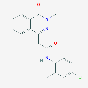 N-(4-chloro-2-methylphenyl)-2-(3-methyl-4-oxophthalazin-1-yl)acetamide