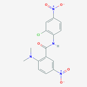 N-(2-chloro-4-nitrophenyl)-2-(dimethylamino)-5-nitrobenzamide