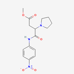 Methyl 4-[(4-nitrophenyl)amino]-4-oxo-3-(pyrrolidin-1-yl)butanoate