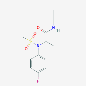 N-tert-butyl-N~2~-(4-fluorophenyl)-N~2~-(methylsulfonyl)alaninamide