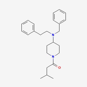 1-{4-[Benzyl(2-phenylethyl)amino]piperidin-1-yl}-3-methylbutan-1-one