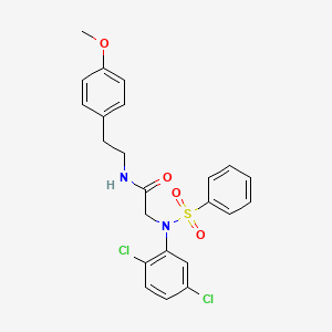 N~2~-(2,5-dichlorophenyl)-N-[2-(4-methoxyphenyl)ethyl]-N~2~-(phenylsulfonyl)glycinamide