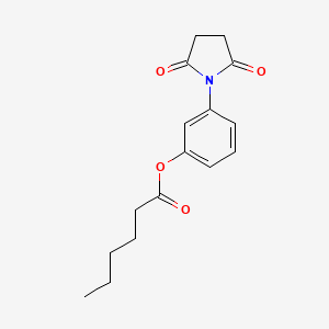 3-(2,5-Dioxopyrrolidin-1-yl)phenyl hexanoate