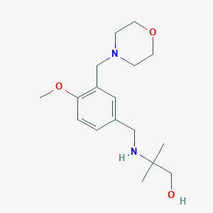 2-{[4-Methoxy-3-(morpholin-4-ylmethyl)benzyl]amino}-2-methylpropan-1-ol