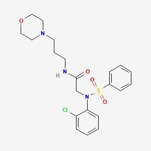 N~2~-(2-chlorophenyl)-N-[3-(morpholin-4-yl)propyl]-N~2~-(phenylsulfonyl)glycinamide