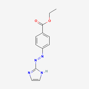 ethyl 4-[(E)-1H-imidazol-2-yldiazenyl]benzoate