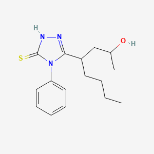 4-(4-phenyl-5-sulfanyl-4H-1,2,4-triazol-3-yl)octan-2-ol