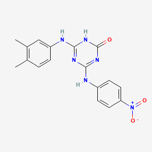 4-[(3,4-Dimethylphenyl)amino]-6-[(4-nitrophenyl)amino]-1,3,5-triazin-2-ol