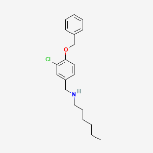 N-[4-(benzyloxy)-3-chlorobenzyl]hexan-1-amine