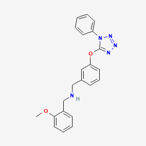 1-(2-methoxyphenyl)-N-{3-[(1-phenyl-1H-tetrazol-5-yl)oxy]benzyl}methanamine