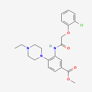 Methyl 3-{[(2-chlorophenoxy)acetyl]amino}-4-(4-ethylpiperazin-1-yl)benzoate