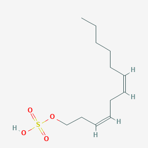 molecular formula C12H22O4S B1248455 (3Z,6Z)-dodeca-3,6-dien-1-yl hydrogen sulfate 