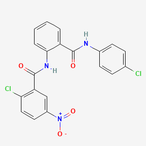 2-chloro-N-{2-[(4-chlorophenyl)carbamoyl]phenyl}-5-nitrobenzamide