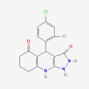 4-(2,4-dichlorophenyl)-3-hydroxy-1,4,6,7,8,9-hexahydro-5H-pyrazolo[3,4-b]quinolin-5-one