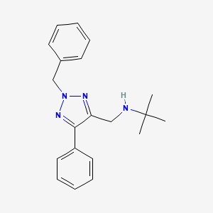 molecular formula C20H24N4 B12484575 N-[(2-benzyl-5-phenyl-2H-1,2,3-triazol-4-yl)methyl]-N-(tert-butyl)amine 