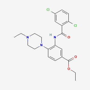 Ethyl 3-{[(2,5-dichlorophenyl)carbonyl]amino}-4-(4-ethylpiperazin-1-yl)benzoate