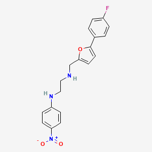 N-{[5-(4-fluorophenyl)furan-2-yl]methyl}-N'-(4-nitrophenyl)ethane-1,2-diamine