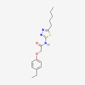 molecular formula C17H23N3O2S B12484634 2-(4-ethylphenoxy)-N-(5-pentyl-1,3,4-thiadiazol-2-yl)acetamide 