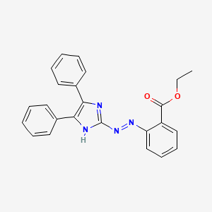 ethyl 2-[(E)-(4,5-diphenyl-1H-imidazol-2-yl)diazenyl]benzoate