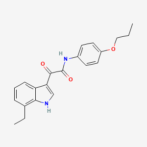 2-(7-ethyl-1H-indol-3-yl)-2-oxo-N-(4-propoxyphenyl)acetamide