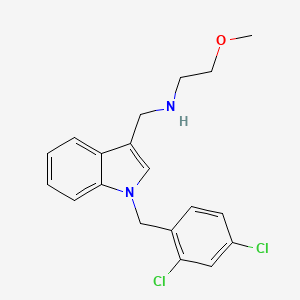 molecular formula C19H20Cl2N2O B12484681 N-{[1-(2,4-dichlorobenzyl)-1H-indol-3-yl]methyl}-2-methoxyethanamine 