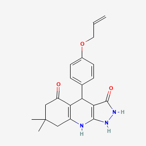 3-hydroxy-7,7-dimethyl-4-[4-(prop-2-en-1-yloxy)phenyl]-1,4,6,7,8,9-hexahydro-5H-pyrazolo[3,4-b]quinolin-5-one