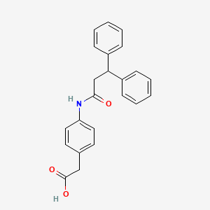 {4-[(3,3-Diphenylpropanoyl)amino]phenyl}acetic acid