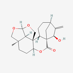 molecular formula C20H26O5 B1248473 Macrocalyxoformin A CAS No. 85287-58-7