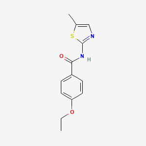 molecular formula C13H14N2O2S B12484734 4-ethoxy-N-(5-methyl-1,3-thiazol-2-yl)benzamide 