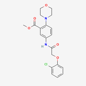 molecular formula C20H21ClN2O5 B12484751 Methyl 5-{[(2-chlorophenoxy)acetyl]amino}-2-(morpholin-4-yl)benzoate 