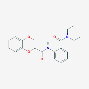 N-[2-(diethylcarbamoyl)phenyl]-2,3-dihydro-1,4-benzodioxine-2-carboxamide